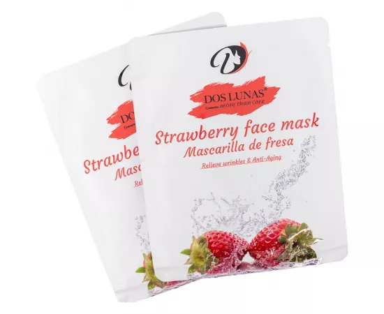 Dos Lunas Face Mask Strawberry 25 g (Pack of 5)